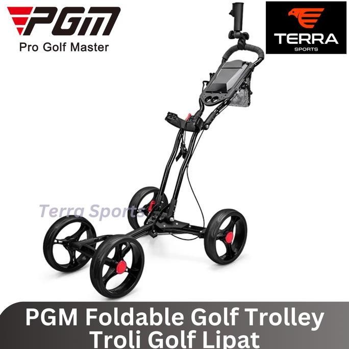 TERMURAH - PGM Golf Trolley Troli Tas Golf Alat Bantu Dorong Tas Golf