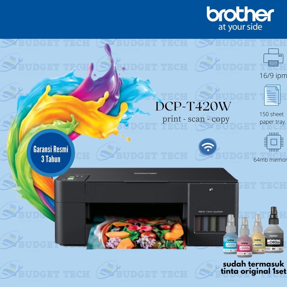 Printer Brother T420W / DCP T420W / T426W T 426W Garansi Resmi T420/T426 All in One Wifi