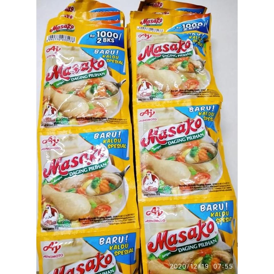 

Masako Kaldu Ayam Spesial | Per Renceng Gantung 11 gr x 12 sachet