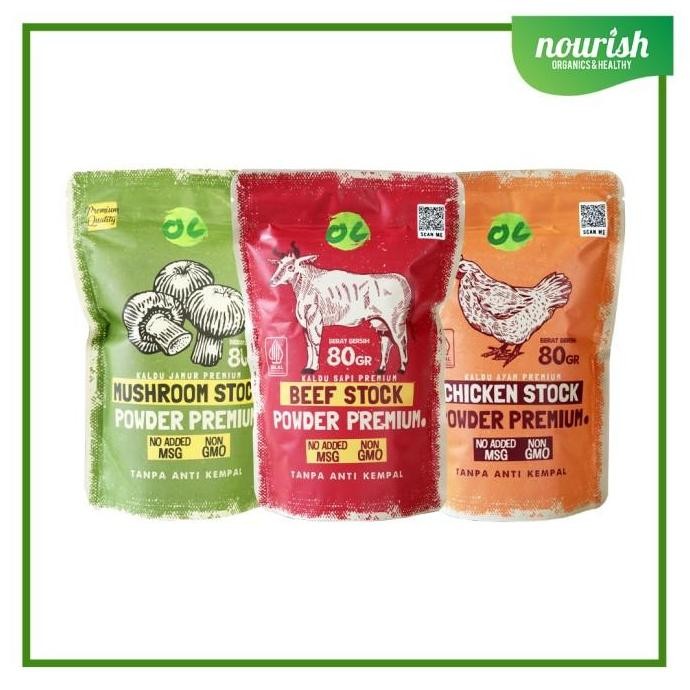 

Organic Center Kaldu PREMIUM Non GMO, No MSG HALAL 80gr