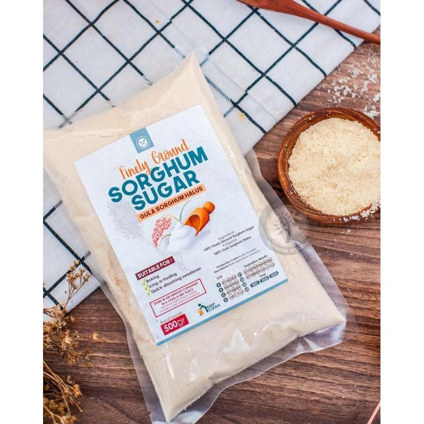 

FINELY GROUND SORGHUM SUGAR - GULA SORGHUM HALUS KEMASAN PLASTIK 500GR