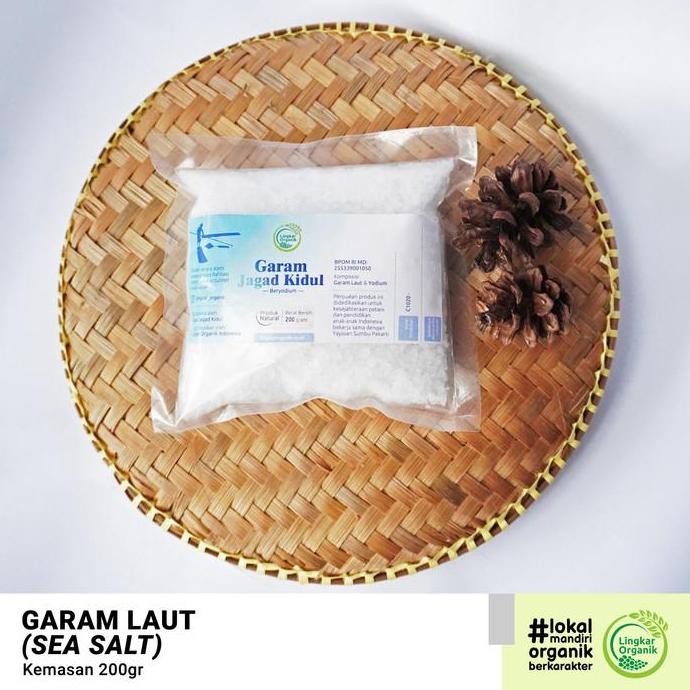 

Lingkar organik garam laut murni kasar | Coarse sea salt / seasalt