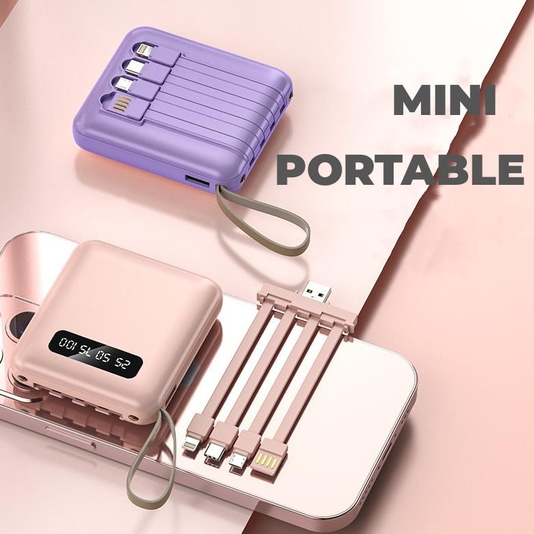 Powerbank Mini 20000Mah Power Bank Stay Connected Pawer Bank Original 100% Ori  Long-Lasting Lightni