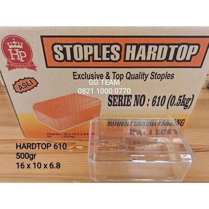 Toples Hardtop 610 Persegi Panjang (500Gr)