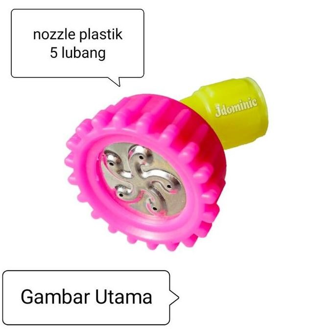 nozzle plastic 5 lubang holes kepala sprayer baterai elektrik cas hama