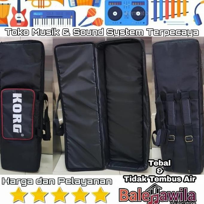 Tas Keyboard Korg Kross 2 Kross2 Hitam Tebal Bagus Anti Air