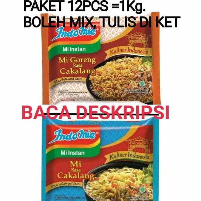 

Indomie cakalang goreng kuah khas manado mie cakalang paket 12pcs