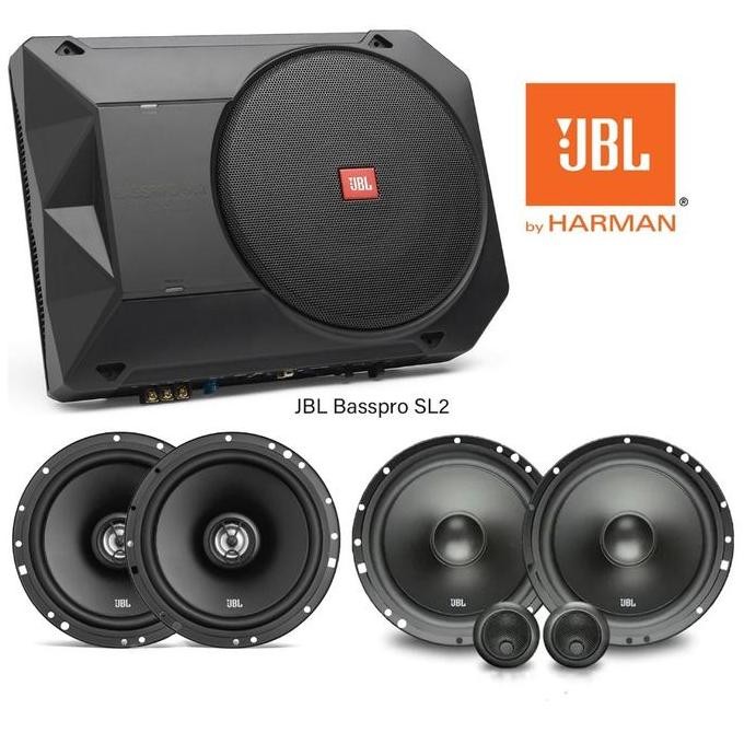 PAKET AUDIO MOBIL JBL BY HARMAN CARDON FULL SET SUB KOLONG
