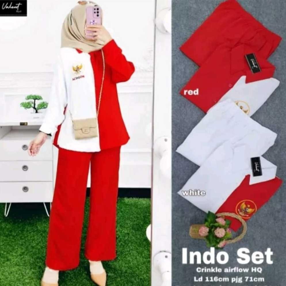 Terlaris Wd-54 Setelan Wanita 17 Agustus Terbaru // Baju 17 Agustus Dewasa // Baju 17 Agustus Couple