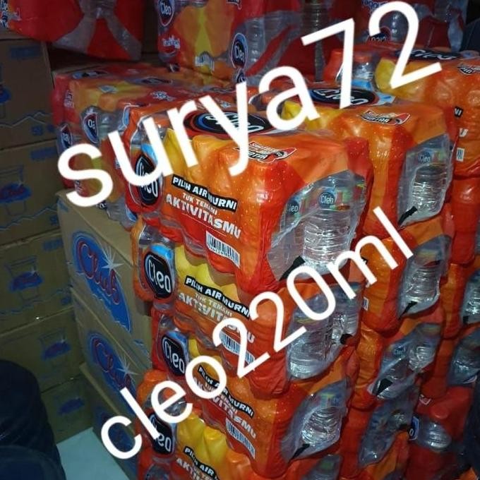 

GRAB - GOJEK AJA YA - 1 pak AMDK CLEO botol 24 x 220ml - cleo mini