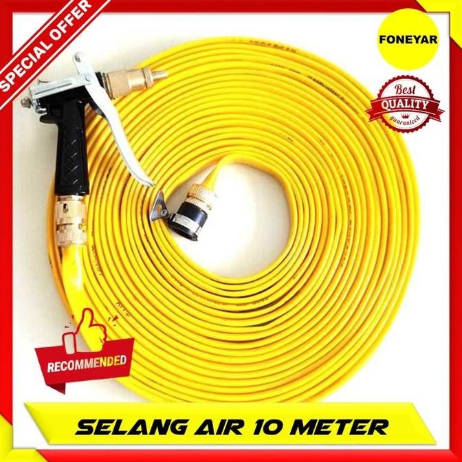 SELANG AIR ELASTIS FLEKSIBEL GULUNG GULUNGAN DENGAN SEMPROTAN 10 METER ORIGINAL DAN TERPERCAYA