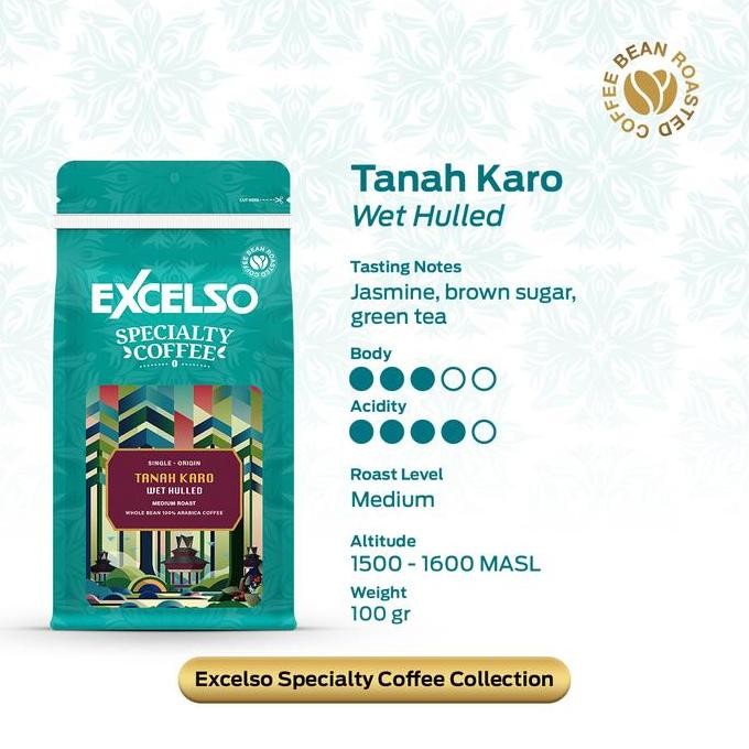 

Excelso Specialty Coffee Tanah Karo Beans 100gr TS