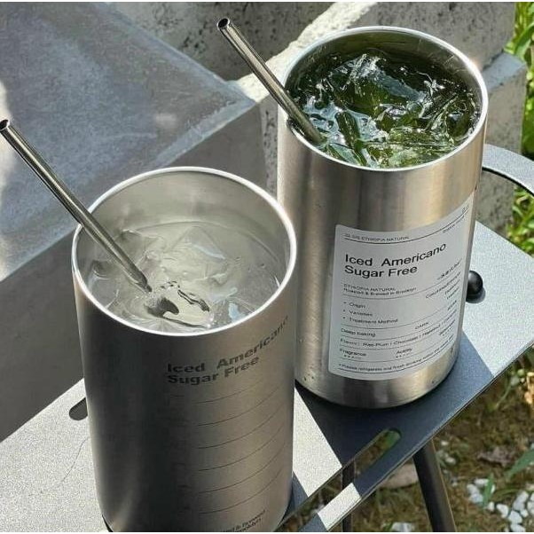 Termos Es Gelas Air Dingin Kaca Air Panas Baja Tahan Karat Ukuran