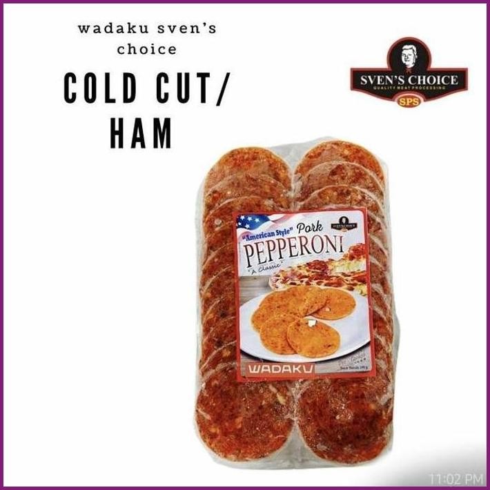

STOCK READY PORK PEPPERONI BABI SVEN'S CHOICE 100G FROZEN TERBARU