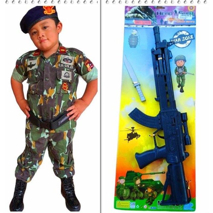 Baju Polisi Brimob Loreng Kostum Brimob Loreng Baju Profesi Brimob