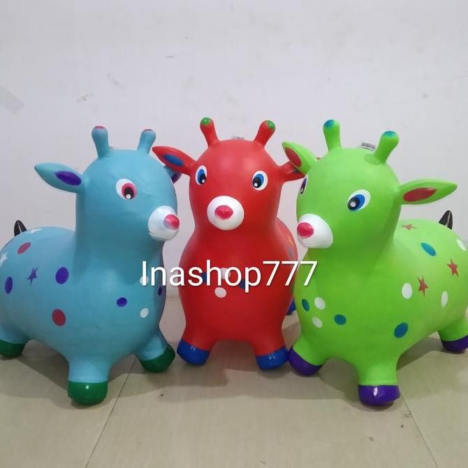 Animal jumping music karet Rusa (SNI) / Mainan Kuda Kudaan Anak