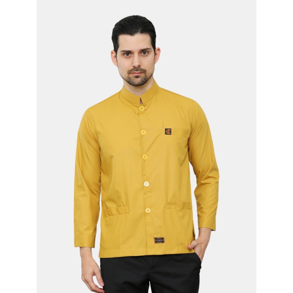 BAJU KOKO KHAIBAR POLOS DEWASA BAJU KOKO PUTIH PRIA HAIBAH HABAIB