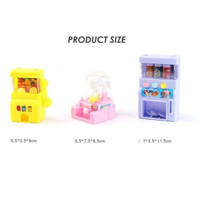 Mainan vending machine claw machine mini anak