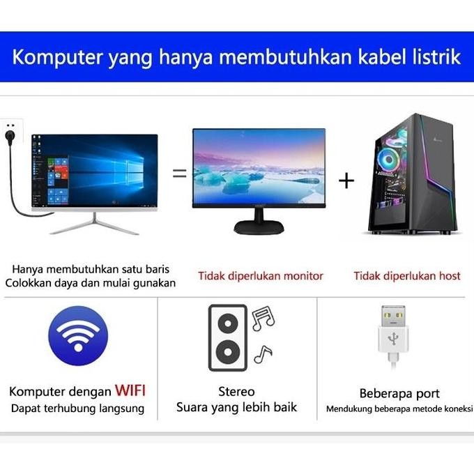 Komputer All-In-One Lengkung 27 Inci Dengan Prosesor Intel Core I7 Generasi , Ram 16/32Gb Ddr4, Ssd 