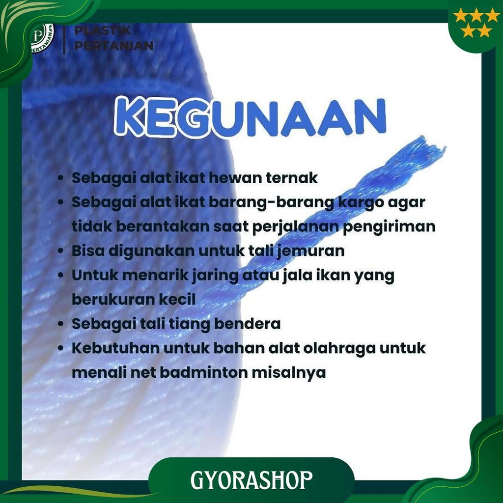 

Tali Tampar Ukuran 12 Mm Panjang 220 Meter Sale