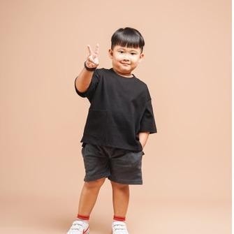 CT Kaos Polos Anak Oversize Pocket cotton Baju Oversize anak