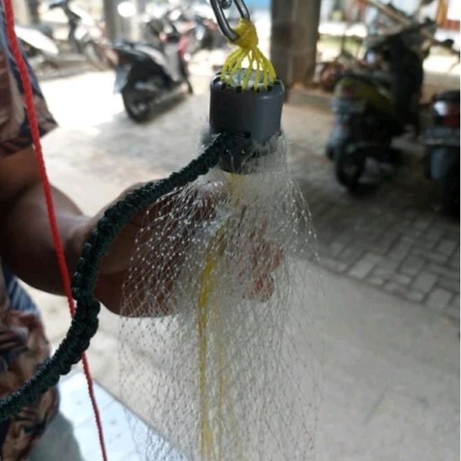 Jala serut sampling 2 meter panen udang parsial 3/4 inci siap pakai