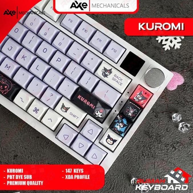 KEYCAP - KEYCAPS - XDA - KUROMI - PURPLE - PBT - DYE SUB