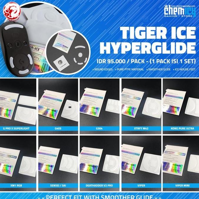 Tiger Arc Ice Edition Gaming Mouse Feet Hyperglide / Hyperglides
