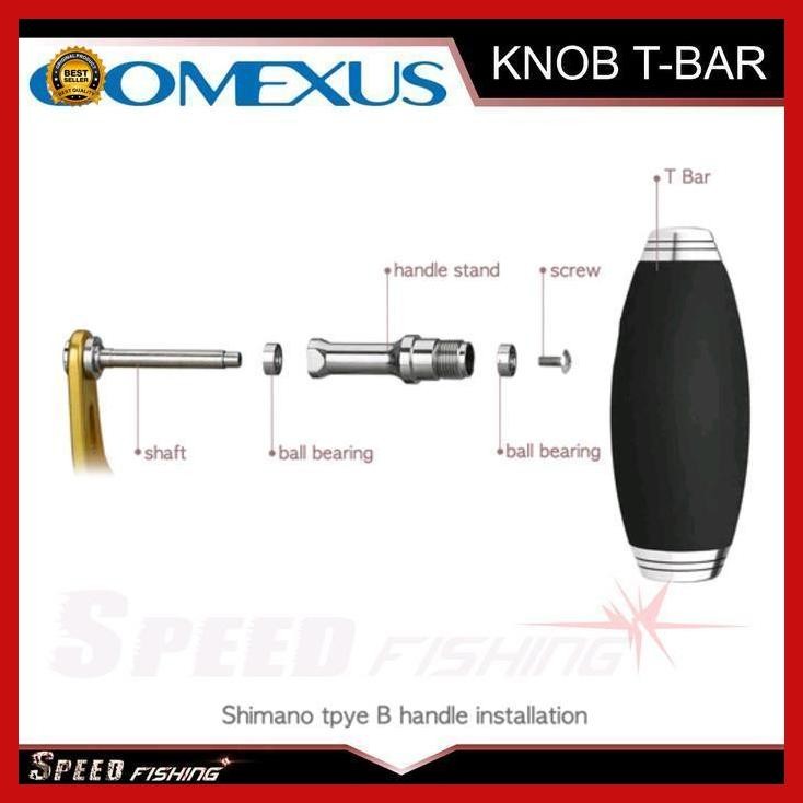 "Cod" - Knob Handle Gomexus T-Bar Eva Metal Cork 85 100 Knob Reel Pancing T Bar Abu Jig Bestseller
