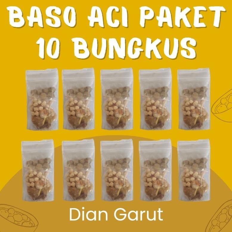 

READY STOK Baso Aci Paket 10 Bungkus Banyak Varian Isi dan Sambal Siap kirim