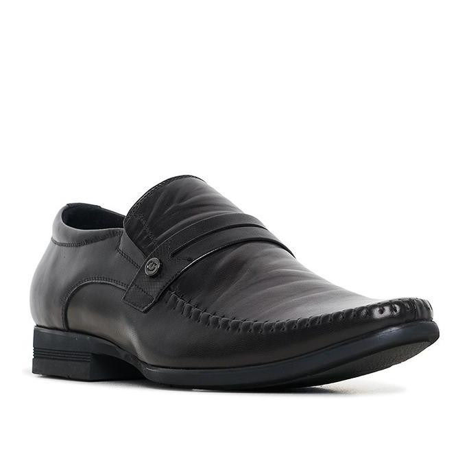 Gino Mariani Alfonso Black Sepatu Formal Pria