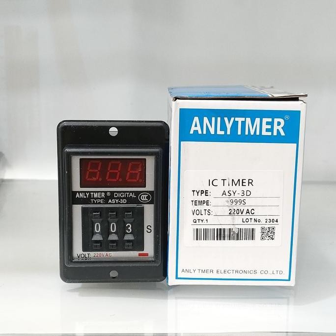 HARGA DISC - ANLY DIGITAL TIMER ASY-3D 999S  3 DIGIT 220VAC