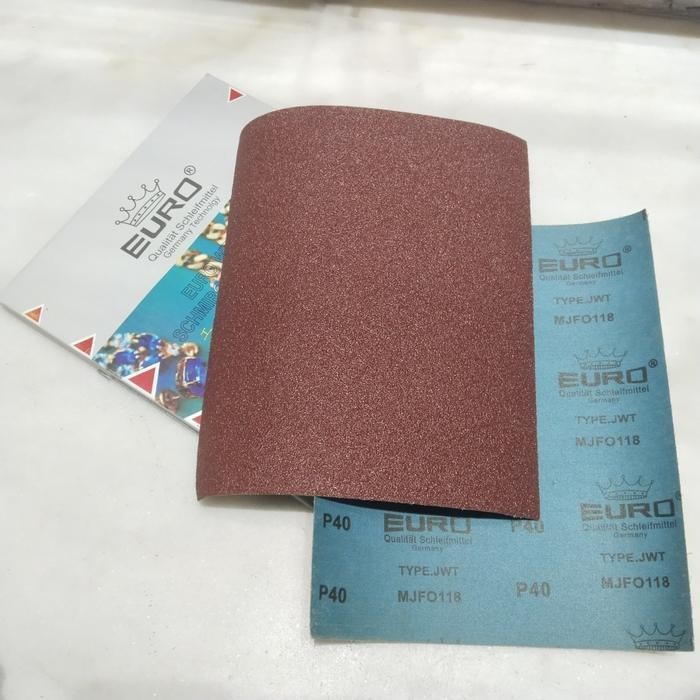 FMT AMPLAS Ampelas Kertas Air Lembaran Kasar Grit 40 untuk Besi Motor