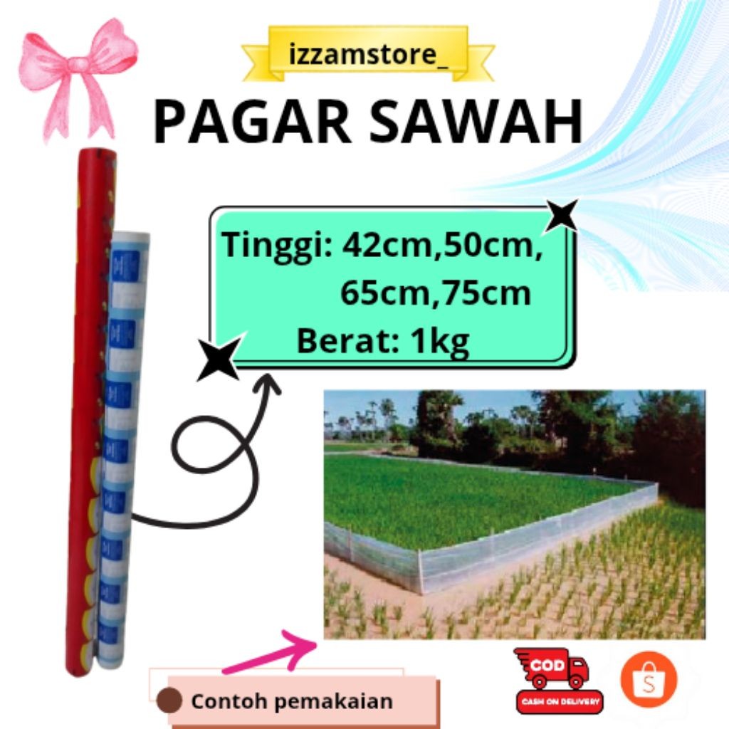 PLASTIK PAGAR SAWAH/PLASTIK PAGAR TIKUS PER KG BAHAN TEBAL