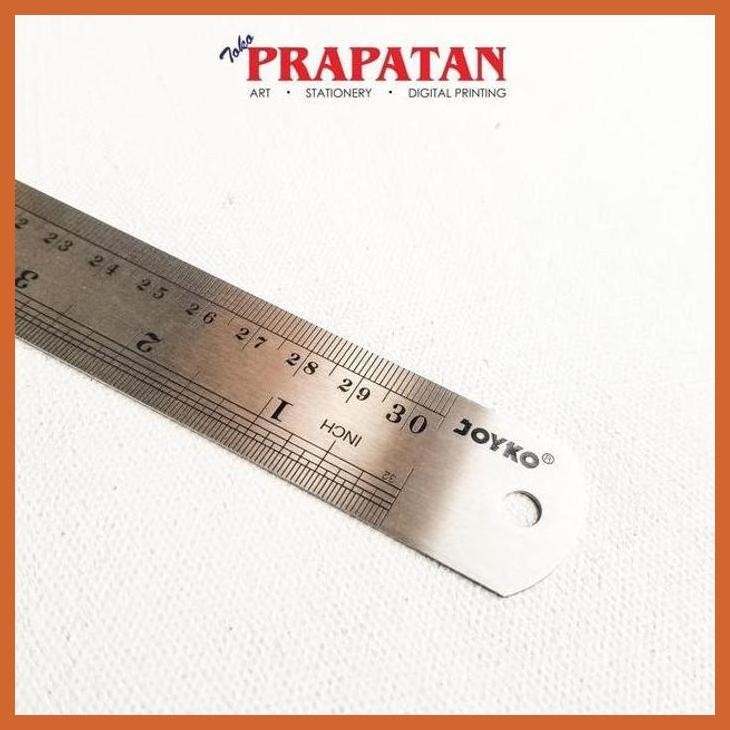 

(ATK) PENGGARIS BESI JOYKO 30CM RL-ST30 / STAINLESS STEEL RULER ALAT TULIS LUKIS SEKOLAH KULIAH GAMBAR KANTOR
