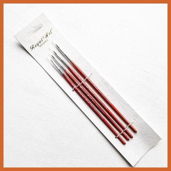 

(ATK) KUAS LUKIS ROYAL ART 7514 HANDMADE SET 4PCS ALAT TULIS LUKIS SEKOLAH KULIAH GAMBAR KANTOR