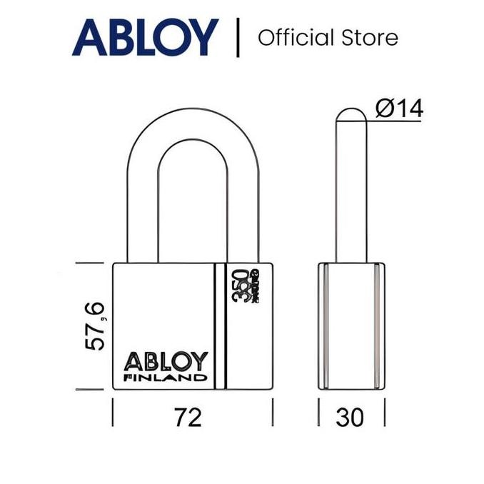 Abloy Gembok / Padlock Protect Pl350N/50