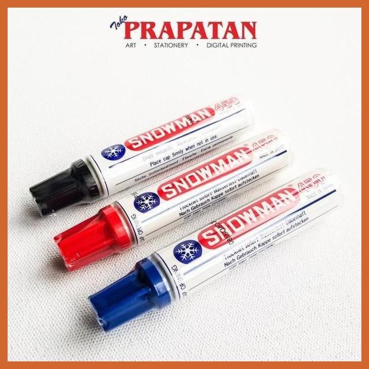 (ATK) SPIDOL PERMANEN SNOWMAN BESAR 450 / SNOWMAN PERMANENT MARKER ALAT TULIS LUKIS SEKOLAH KULIAH G