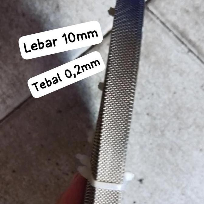 Kawat Nikelin Motif Lebar 10Mm Tebal 0,2Mm