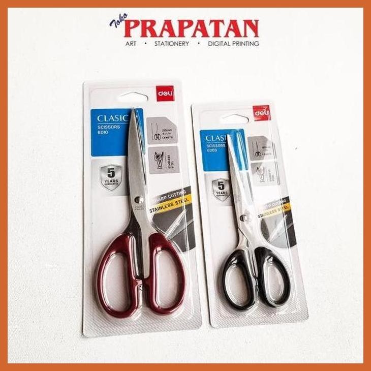 

(ATK) GUNTING DELI 6009 / 6010 STAINLESS STEEL / DELI SCISSOR ALAT TULIS LUKIS SEKOLAH KULIAH GAMBAR KANTOR