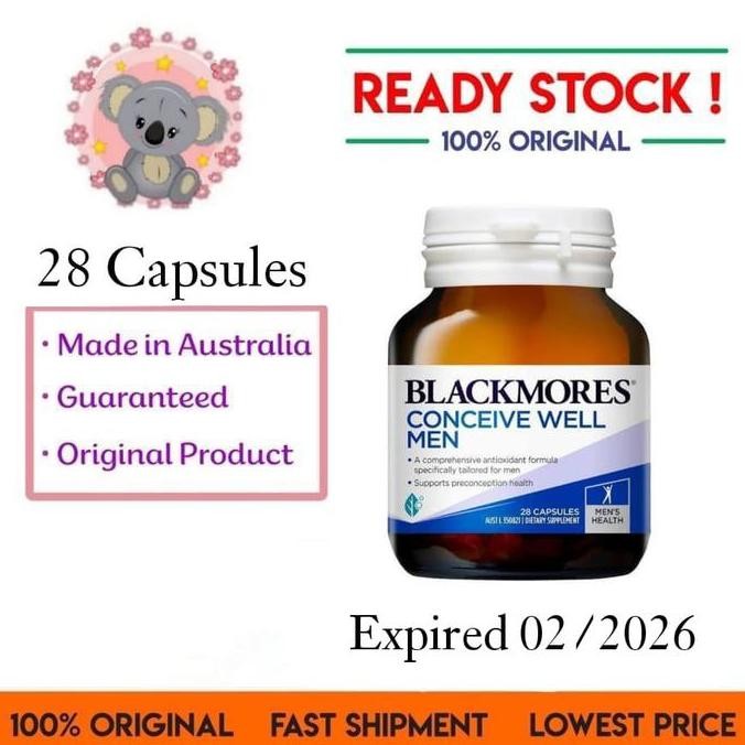 Blackmores conceive well men vitamin pria nutrisi sperma -KOA