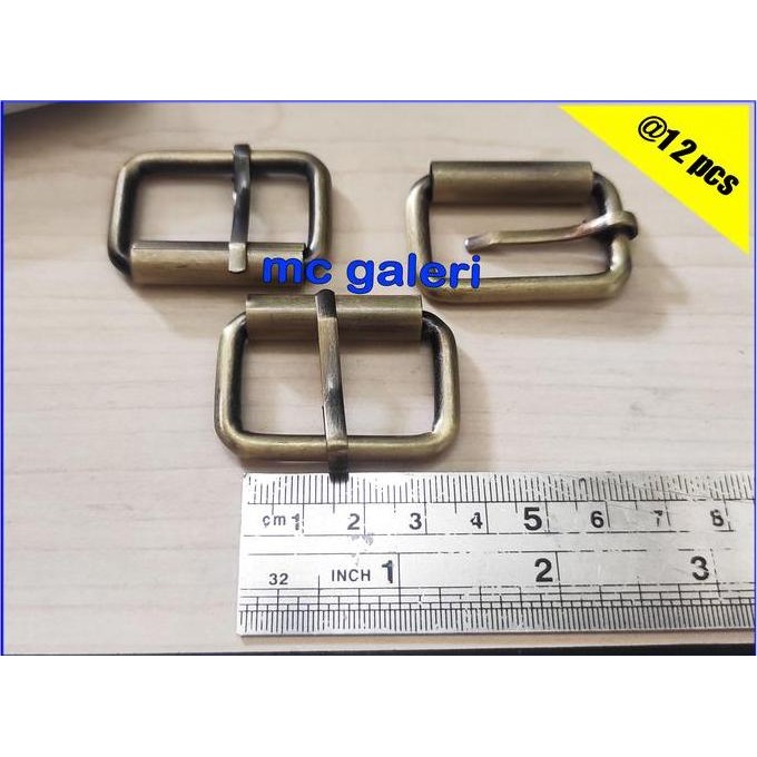 DB100 }} AKSESORIS TAS GESPER TAS RING TUSUK 3 CM TEBAL ATG / BAKAR (12 PCS)