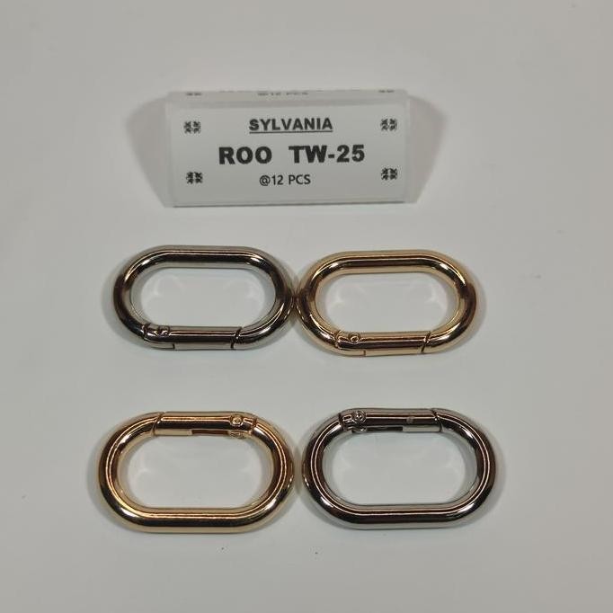 DY140 - ROO TW 25 @12PCS RING OVAL BABET BUKA TUTUP UKURAN DALAM 28.5MM