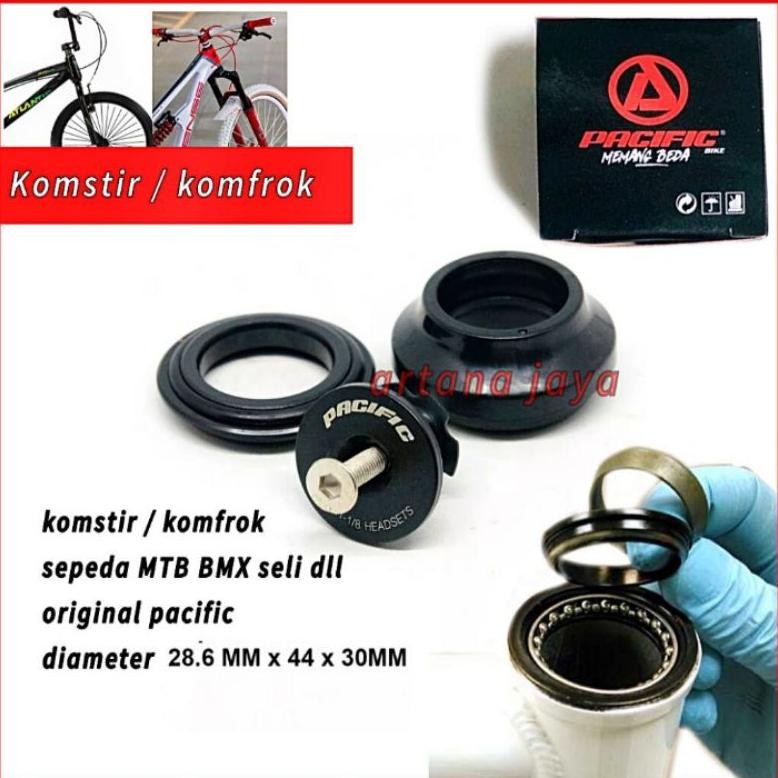 [Kecil Komstir Sepeda Bmx Mtb Head Set Tanam / Com Tanam 28.6 Pacific Mtb Lipat Bmx Rt-342