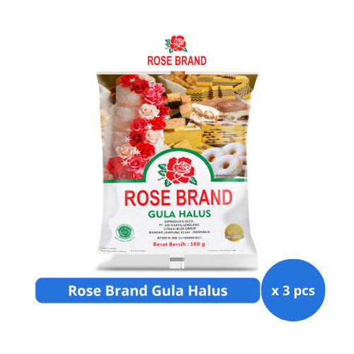 

Rose Brand Gula Halus 500gr x 3 pcs