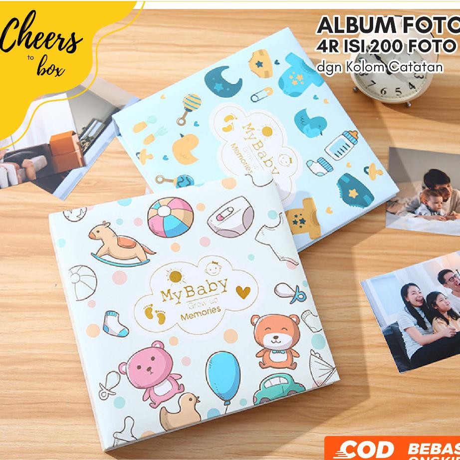 4R 200 Slot Dengan Kolom Catatan Buku Album Foto 4R Isi 200 Foto Dengan Tambahan Kolom Notes Buku Ko