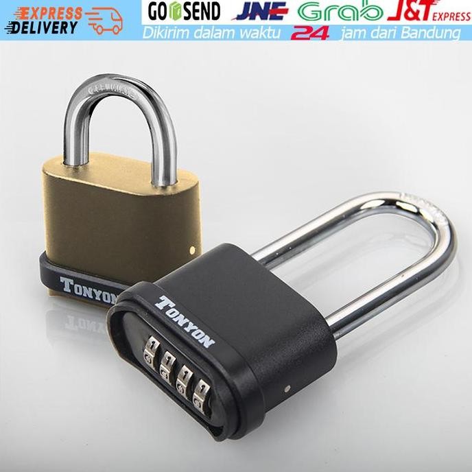 Gembok Kunci Gembok Angka Kombinasi 4 Digit Anti Air For Pintu Garasi