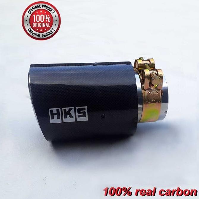 Tailpipe / End muffler / Buntut Knalpot Carbon Kevlar Glossy model HKS Original