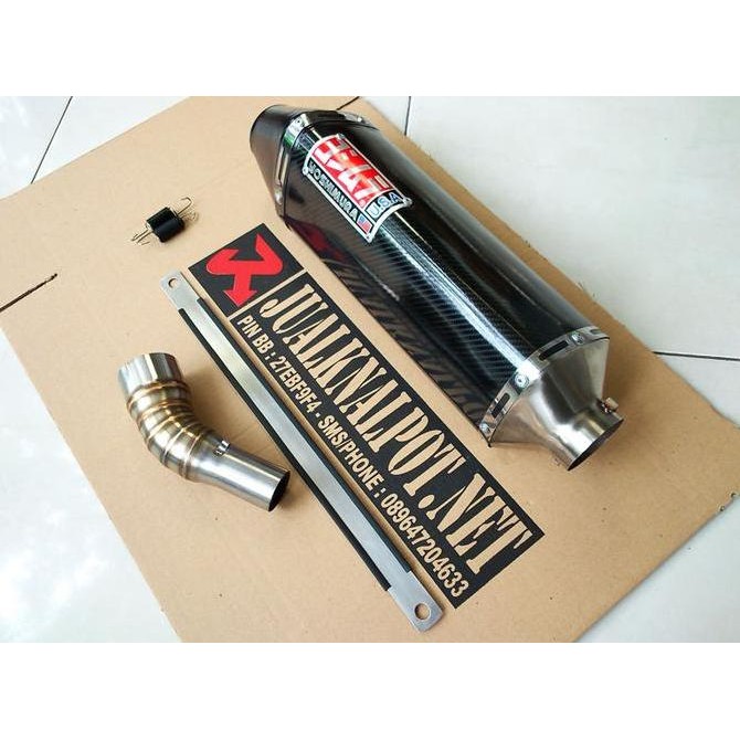 Knalpot Slipon CB150R Facelift Yoshimura USA Carbon Vinyl Original