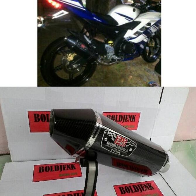 Knalpot racing YOSHIMURA R77 carbon fullset R15/Xabre/vixion dll Original